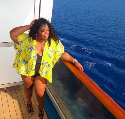 Tropical Pineapple Print Cover-Up